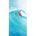 thumbnail image 3 of Surfeur au Milieu de la Vague - Toile 24"x48 Pouces - Impression à la Demande, 3 of 5