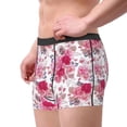 thumbnail image 2 of Uemuo Peonies And Roses Pattern Men's Boxer Briefs,Trunk Anti-Chafing,Comfortable, Durable, and Stylish Underwear-XX-Large, 2 of 9