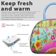thumbnail image 3 of Boho Chic Lunch Box Bag for Women, Earthy Style Insulated Tote, Leakproof and Durable, Great for Office Lunch or Outdoor Use, 3 of 4