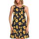 thumbnail image 1 of Balery Royal Blue Plaid Sunflower Vestidos de verano para mujer con estampado: vestido holgado sin mangas, vestido playero informal y cómodo para días calurosos., 1 of 7