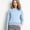 Sky Blue, variant on Wefuesd Womens Sweaters, Women's New Round Neck Long Sleeve Loose Pullover Solid Knit Bottom Shirt, Sweaters for Women, Winter Jackets for Women, Green M