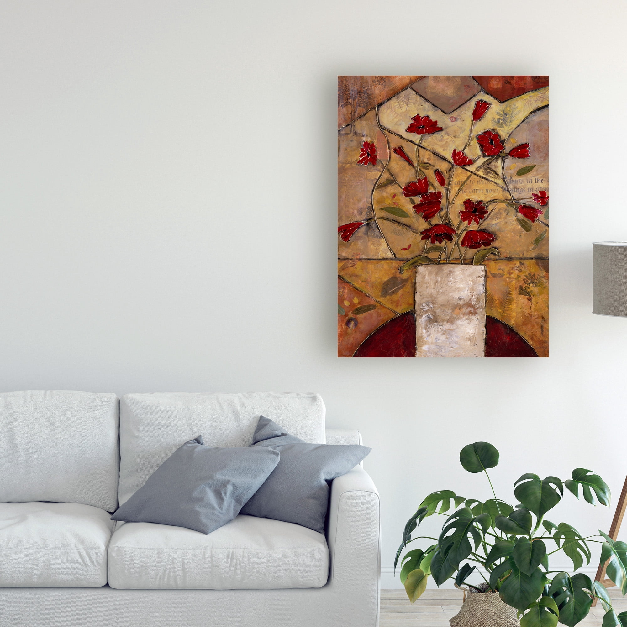 Trademark Fine Art 'Compassionate Flowers I' Canvas Art by Judi Bagnato