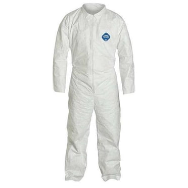 Dupont Collared Coverall,Open,White,7XL  TY120SWH7X0025VP