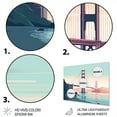 thumbnail image 3 of Designart "Iconic Golden Gate Bridge in San Francisco II" City Metal Wall Art Prints, 3 of 5