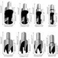 thumbnail image 4 of Juego de 8 brocas avellanadoras para tapones de madera, herramienta de corte para hacer tacos de madera, tacos, espigas, tacos, espigas, 4 of 5