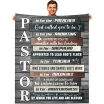 Pastor Appreciation Gifts, Pastor Blanket, Pastor Gifts for Men, Gifts for Religious Christian Inspirational Throw Blanket 60"x50"
