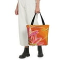 thumbnail image 6 of Kdxio Orange Flower Psychedelic Women Reusable Grocery Bags Foldable Ripstop,Reusable Shopping Bags for Shopping,Gym,Gift, 6 of 7