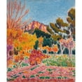 thumbnail image 2 of Roderic O'Conor 15x17 Gold Ornate Wood Frame and Double Matted Museum Art Print Titled - Landscape, Cassis (1913), 2 of 4