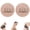 2pcs Pink, variant on 4 Counts Soft Rubber Shower Scrubber, Deep Exfoliating Body Bath Brush Pads Scrubber, Deep Cleansing Bath and Shower Tool, Quick-Dry Gentle Skin Scrubber Exfoliator