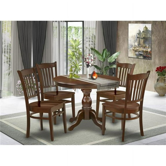 5 Piece Hartland Kitchen Table Set - Mahogany