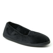 Dearfoams Womens Rebecca Microfiber Velour Closed Back House Slipper