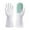 Green, variant on HengDidi Magic Dishwashing Gloves with Built-in Scrubber, Reusable Kitchen Cleaning Gloves for Pots/Utensils, Extra Long Cuff Latex-Free Household Gloves (4 Colors)