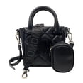thumbnail image 1 of Bandolera Steve Madden BBABI acolchada con asa superior negra, 1 of 4
