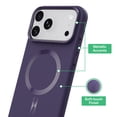 thumbnail image 4 of onn Soft Touch Phone Case for iPhone 18 Pro Max / 17 Pro Max, MagSafe Compatible - Purple, 4 of 8