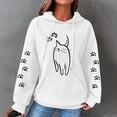 thumbnail image 2 of LOVZFMLL Essentials Hoodie Imprimé Graphique avec Poche Manches Longues Automne 2025 Mode pour Femmes Chandail à Capuchon Confortable Mode Urbaine, 2 of 3