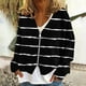 thumbnail image 1 of Chaqueta y abrigo informal de manga larga sin capucha para mujer, cárdigan cálido de moda con cremallera, chaqueta con cuello en V y manga larga, blusa para mujer, 1 of 5