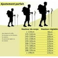 thumbnail image 3 of Bâton de Randonnée Adventurer, avec Technologie Antichoc pour une Randonnée Plus Lisse, Réglable 36-130cm pour un Confort Personnalisé, avec Poignée en Mousse EVA Antidérapante pour une Prise Sécurisée, 3 of 5