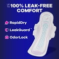 thumbnail image 3 of Always Ultra Thin Pads with Wings, Size 5, Extra Heavy Overnight Absorbency, 60 Count, 3 of 13