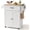 White & Tabletop-oak Color, variant on Kitchen Island Cart with Adjustable Shelf, 33" W Mobile Trolley Cart on Metal Wheels with Drawer & Storage Cabinet, Spice Rack & Towel Rack, for Dining Room, Bar, White, Tabletop-Oak Color