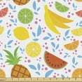 thumbnail image 1 of Exotic Upholstery Fabric by the Yard, Pattern of Organic Colorful Appetizing and Tropical Fruits on a Plain Background, Decorative Fabric for DIY and Home Accents, Multicolor by Ambesonne, 1 of 5
