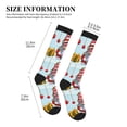 thumbnail image 4 of Sikiie Funny Christmas Gnome 1 Pairs Compression Socks for Men and Women 15-20 mmHg Running Support Socks, 4 of 7