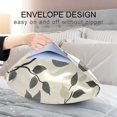 thumbnail image 4 of Yayeee Pillowcase Standard Size Set of 2 Satin Wrinkle Resistant Pillow Case, Leaves Pattern, 4 of 7