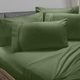 thumbnail image 1 of Clara Clark Premier 1800 Collection Bed Sheet Set with Extra Pillowcases Wrinkle, Fade & Stain Resistant, Full, Calla Green, 1 of 4