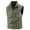 Army Green, variant on COSFO Fleece Vest for Men Casual Full Zip White Jacket Sleeveless Stand Colla with Pockets Slim Fit Mens Jacket