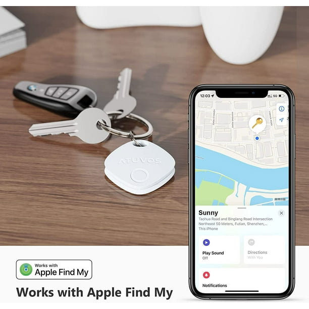 Item Locator, Works with Apple Find My App, Keys Finder, Lightweight  Bluetooth Tracker for USB Flash Drives, Bags, Belongings and Bicycles (Only  for