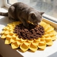 thumbnail image 4 of Snuffle Mat for Dogs Sunflower, Large Dog Snuffle Mat 15” x 15”, Plush Enrichment Toy Slow Feeder, Mental Health Puppy Chew Toys to Keep Them Busy, Machine Washable, Snuffle Mat for All Breeds Sizes, 4 of 5