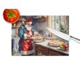 thumbnail image 4 of Cookies with Santa Claus Babbo Natale Glass Cutting Board Large 12 in x 15 in, 4 of 5