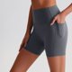 thumbnail image 2 of Pantalones cortos con bolsillos para mujer - Yoga/entrenamiento, transpirables, cintura alta, entrepierna de 15 cm, cintura sin costuras, tallas S-XL, tejido suave como la mantequilla, 2 of 7