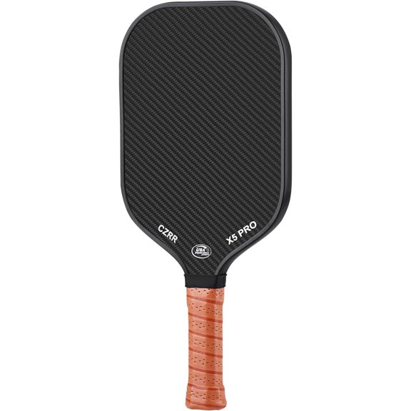 Pickleball Paddle, USA Pickleball Approved, 3K Raw Carbon Fiber Surface (CFS) High Grit & Spin, with 16MM Polypropylene Honeycomb Core, Ideal for Novice and Professional Players