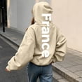 thumbnail image 2 of BOOMNY Women's Long Sleeve Hoodies Letter Graphic Pullover Hoodie for Women Trendy Casual Fall Winter Hooded Sweatshirts With Pocket, 2 of 5