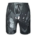 thumbnail image 3 of Balery Forest Black Ghost Warrior Traje de Baño Estilo Hawaiano para Hombre, Shorts de Secado Rápido con Bolsillos-X-Large, 3 of 6