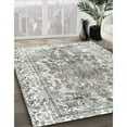 thumbnail image 2 of Ahgly Company Indoor Square Contemporary Dark White Beige Abstract Area Rugs, 5' Square, 2 of 6