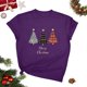 thumbnail image 5 of Blusas para las Mujeres Casual, Navidad Impresión Cuello Redondo Blusa de Moda, Fiesta de Fiesta Camiseta Top, 5 of 7