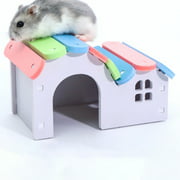 Pet House Hamster Sleeping Nest with Colorful Roof for Hamster Pet Small Animal Supplies