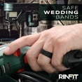 thumbnail image 2 of Rinfit Silicone Wedding Ring for Men - Soft Rubber Wedding Band Replacement - 4Love Collection - 7 Rings Pack, 2 of 9