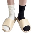 thumbnail image 4 of Calcetines de confinamiento, calcetines de pelo blanco, calcetines sin hueso de otoño e invierno, calcetines universitarios japoneses que absorben el sudor hasta la mitad de la pantorrilla, 4 of 4