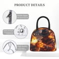 thumbnail image 4 of Balery Western Fire Cowboy Pattern Lunch Bag Women, Lunch Box, Lunch Bag, Small Leakproof Lunch Tote Large Capacity Reusable Insulated Cooler Lunch Container-One Size, 4 of 6