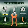 thumbnail image 2 of 3-Pack Garden Pruning Shears – Stainless Steel Gardening Scissors & Bypass Clippers for Pruning, Snipping & Trimming, 2 of 5
