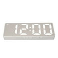 thumbnail image 3 of Reloj despertador digital NikouMX con pantalla de temperatura espejo LED color Blanco, 3 of 8