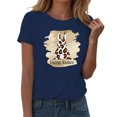 thumbnail image 7 of jowamay Rabbit T Shirts for Women Cheetah Bunny Short Sleeve Round Neck Graphic Tees Fashion Summer Tops for Vacation Travel, 7 of 7