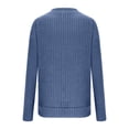thumbnail image 6 of Ladies Sweaters V Neck Ribbed Knit Long Sleeve Loose Fit Soft Lightweight Pullover Tops Cozy Fall Winter Basic Sweater for Women Trendy Casual Clothes, 6 of 6