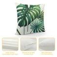 thumbnail image 4 of QZHH Green Tropical Leaves Throw Pillow Covers Decorative Monstera Palm Leaf Couch Pillow Case Botanical Plant Outdoor Pillow Covers Waterproof Fabric for Patio Bedroom Living Room, 4 of 5