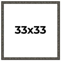 33x33 Frame Black-Brown Medieval Solid Wood Picture Frame | 1.5 Inch Moulding Width | Gotham