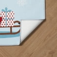 thumbnail image 2 of VCNY Home Christmas Sleigh Light Blue Holiday Adult Indoor Scatter Rug, 20" x 30", 2 of 5