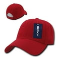 thumbnail image 2 of Decky 206 6 Panel Low Profile Structured Acrylic/Polyester Cap-Red, 2 of 3