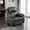 Black, variant on Manual Recliner Chair with Overstuffed Arm,Modern PU Leather Reclining Sofa Chair for Adults, Living Room, Brown